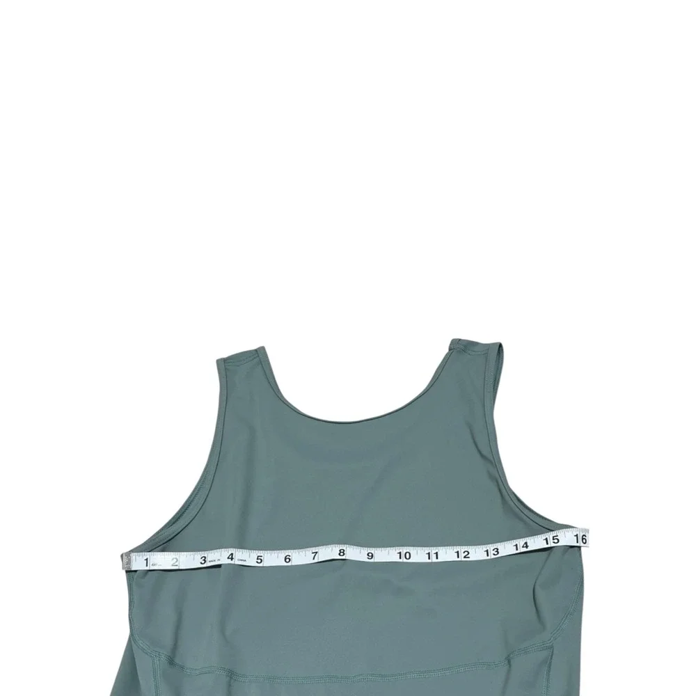 NOIZE Women's XL Sage Green Biker Short Romper Cutout Back Activewear